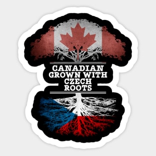 Canadian Grown With Czech Roots - Gift for Czech With Roots From Czech Republic Sticker